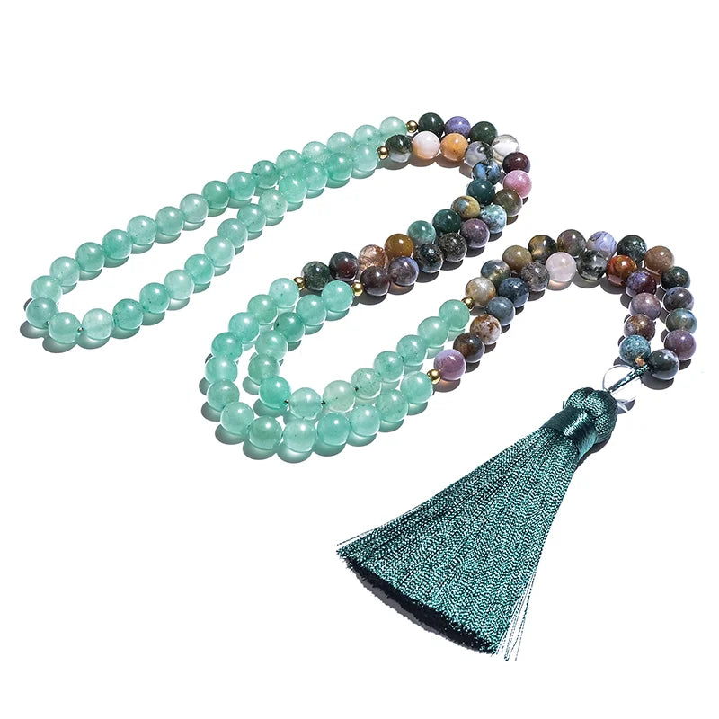 Handmade Islamic Tasbih crafted with elegant natural stone beads in beautiful green and earthy tones 🌿✨