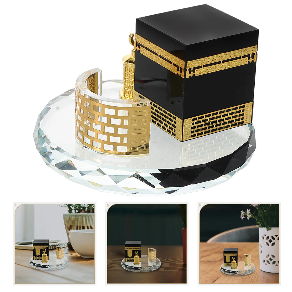 Premium Handmade Islamic Exclusive Kaaba Decoration – Gold & Black