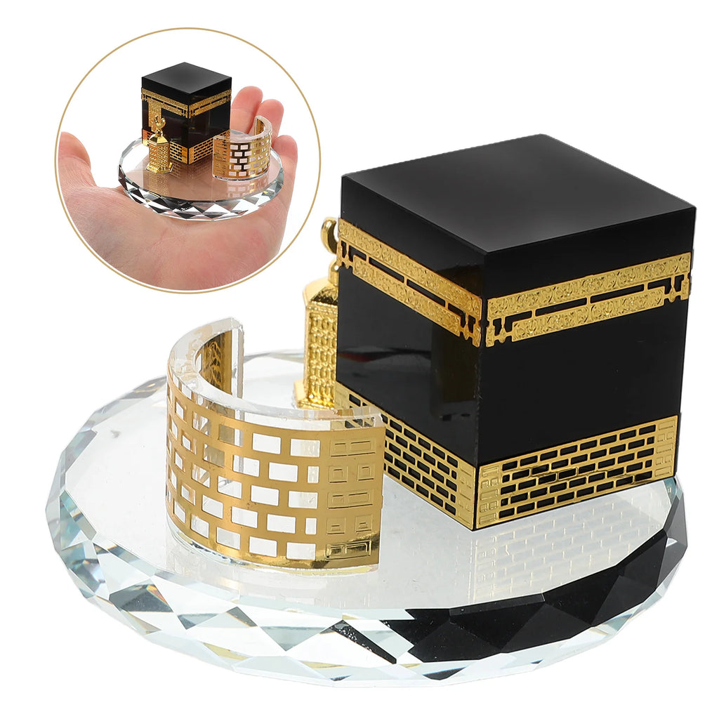 Premium Handmade Islamic Exclusive Kaaba Decoration – Gold & Black