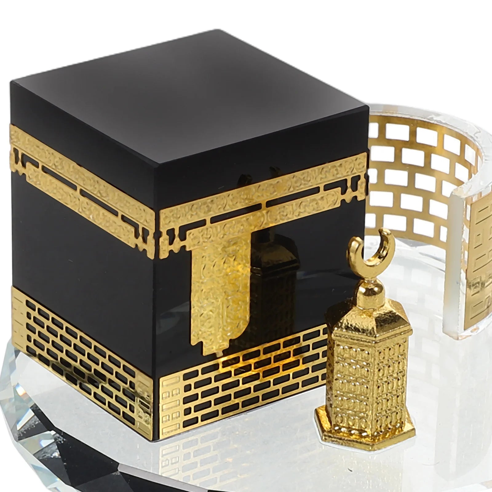 Premium Handmade Islamic Exclusive Kaaba Decoration – Gold & Black