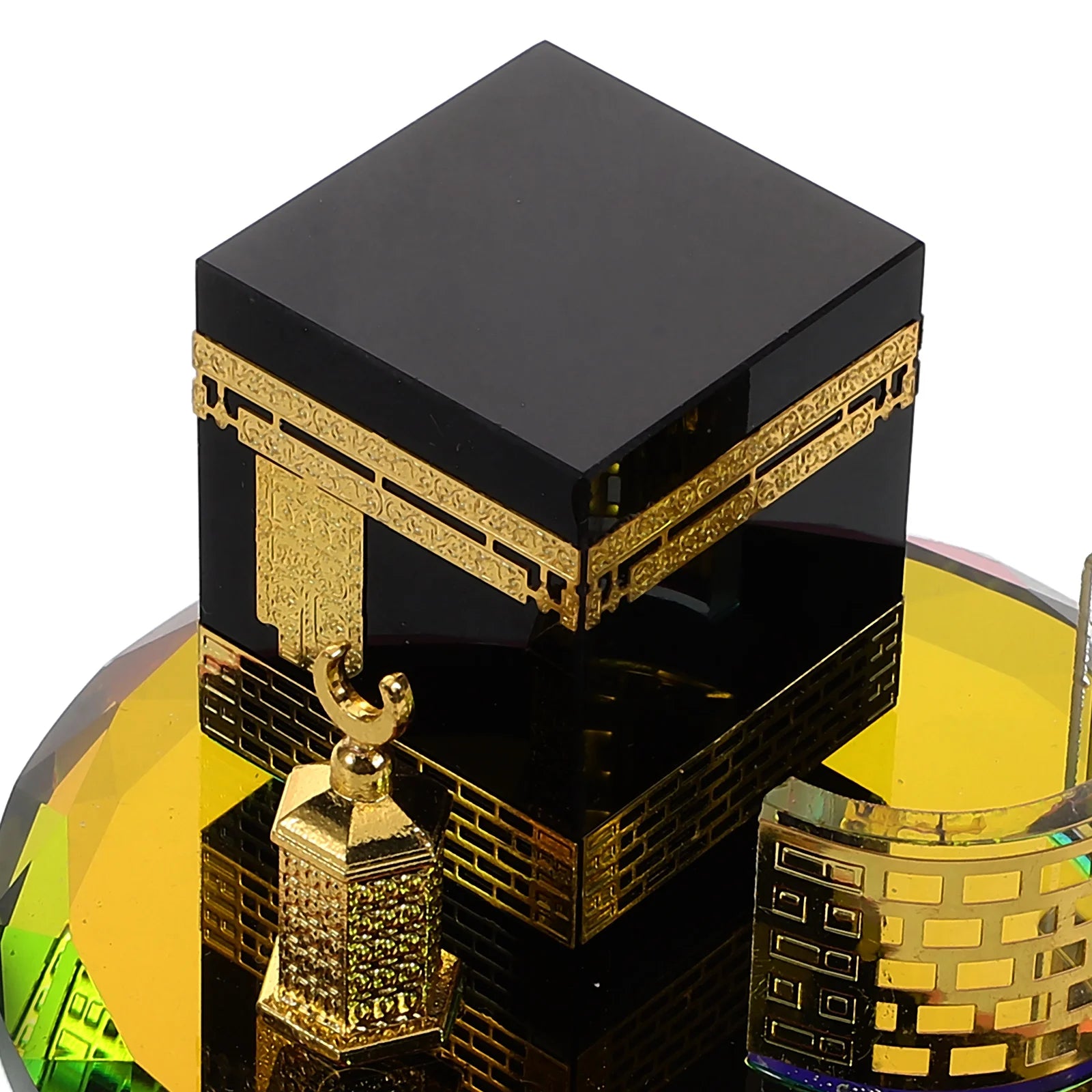Premium Handmade Islamic Exclusive Kaaba Decoration – Gold & Black